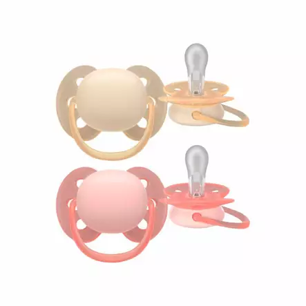 Avent Ultra Soft Tutti 0-6 kk Rosa/Vanilja (2 kpl). - Tutit ja tuttinauhat - 03709138 - 1