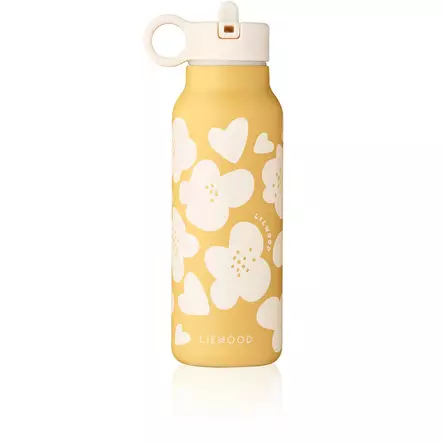 Liewood juomapullo Falk 350 ml Flower/Lemon yellow. - Juomapullot ja pillipullot - 19617-2608 - 1
