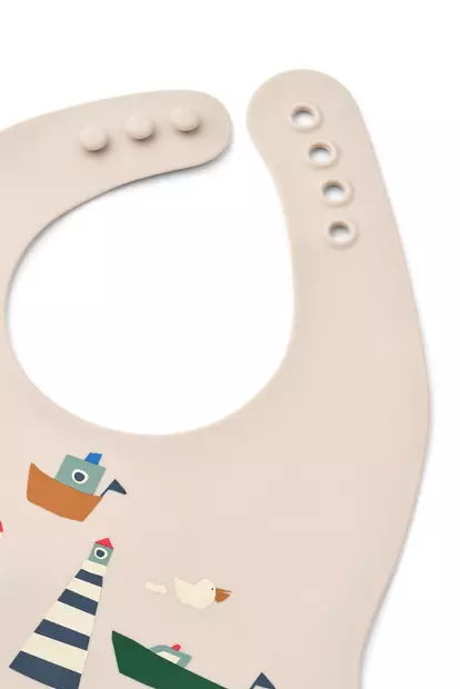 Liewood Ember ruokalapussa helppo kiinnitys. - Ruokalaput - 20119-2618 - 2