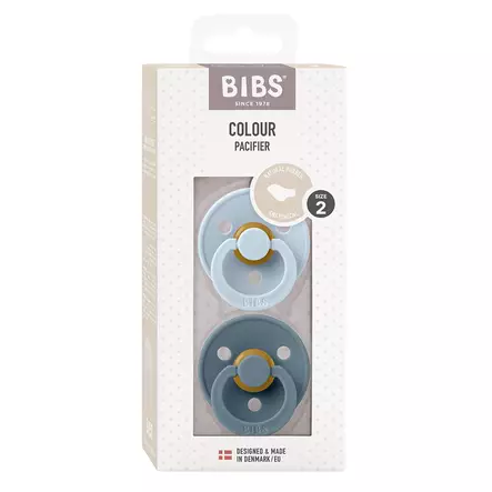 Bibs luonnonkumitutti 2 kpl 6-18 kk Baby Blue/Petrol, anatominen, pakkaus. - Tutit ja tuttinauhat - 2211418 - 2