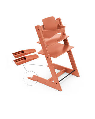 Stokke Tripp Trapp Baby Set 2 Terracotta liukuesteill=C3=A4. - Stokke Tripp Trapp tuotteet - 650008 - 2