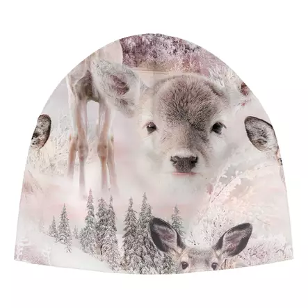 Gugguu Print Soft Beanie Pinkdeer. - Lasten pipot - GUGMP001-38 - 1