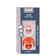 Bibs Night luonnonkumitutti 2 kpl 0-6kk, Pink/Tango, pakkaus. - Tutit ja tuttinauhat - 110478 - 3