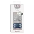 Bibs Supreme silikonitutti 2 kpl 0-6kk, Cloud/Steel Blue pakkaus. - Tutit ja tuttinauhat - 160348 - 2