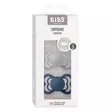 Bibs Supreme silikonitutti 2 kpl 6-18kk, Cloud/Steel Blue pakkaus. - Tutit ja tuttinauhat - 260348 - 2