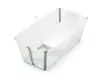 Stokke Flexi Bath kylpyamme+ kylpytuki Transparent Green. - Kylpyammeet ja kylpytuet - 531508 - 1