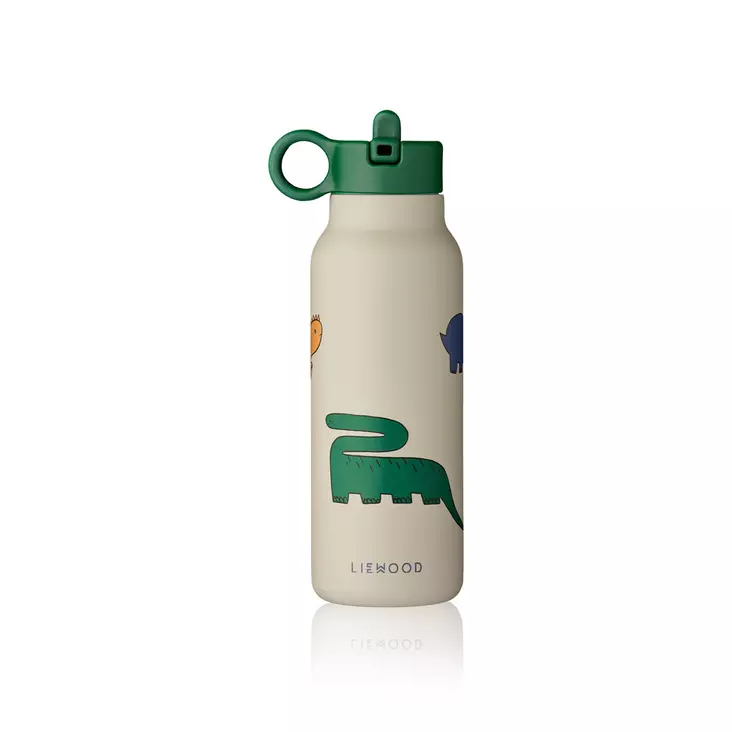 Liewood juomapullo Falk 350 ml Dinosaurus/Mist. - Juomapullot ja pillipullot - 19617-2168 - 1