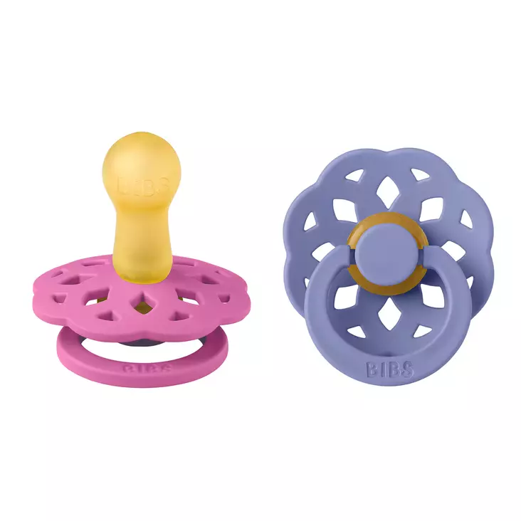 Bibs Boheme luonnonkumitutti 2 kpl 6-18kk, Bubblegum/Peri. - Tutit ja tuttinauhat - 240248 - 1