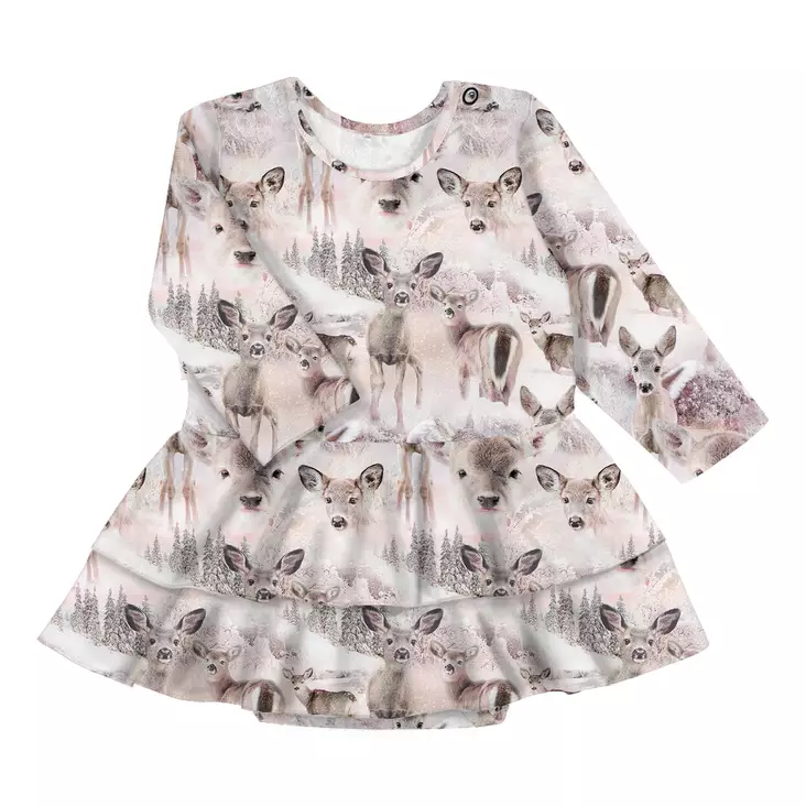 Gugguu Print Frilla Dress Pinkdeer. - Bodyt ja paidat - GUGP0056-38 - 1