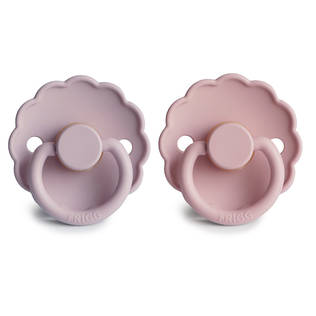 Frigg Daisy luonnonkumitutit v=C3=A4riss=C3=A4 Baby Pink/Soft Lilac ed=
est=C3=A4. - Tutit ja tuttinauhat - 100459 - 2