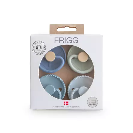 Frigg silikonitutit 4-pack 0-6 kk, Skyline Serenity. - Tutit ja tuttinauhat - 101899 - 1