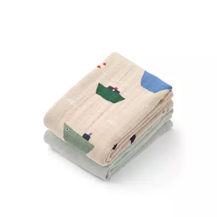 Liewood Lewis Harsoliina 2-pack Sailing/Dove blue mix. - Harsoliinat - 14907-2669 - 1