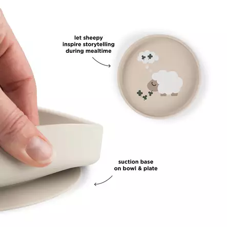 Silikonilautanen Done By Deer Stick&Stay, Tiny Farm sand ominaisuudet - Lautaset ja kulhot - 1769849 - 2