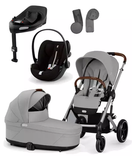 Cybex Balios S lux starttipaketti 4in1 Stone Grey, One Box. - Lastenvaunut ja yhdistelmävaunut - 524002519 - 1