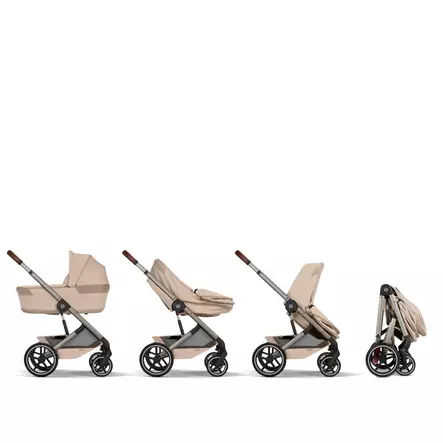 Lastenrattaat Cybex Balios S lux vaunut Fold carrycotilla, Almond Beige. - Matkarattaat ja lastenrattaat - 526001689 - 2