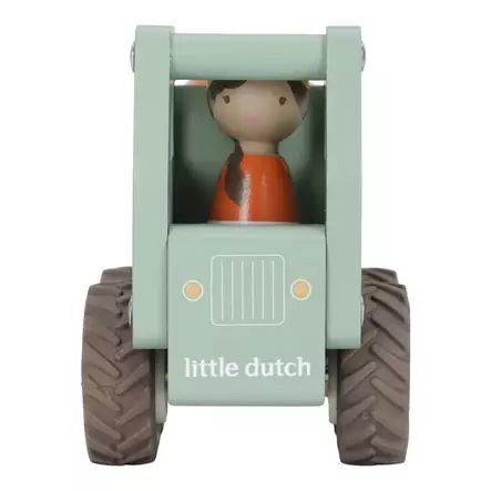 Little Dutch sementtiauto hahmolla edestä kuvattuna - Puulelut - LD2529 - 2