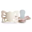 Silikonitutti Frigg Butterfly 2 pack Size 1, Cream/Blush. - Tutit ja tuttinauhat - 100479 - 1
