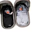 Lämpöpussi rattaisiin Nordbaby Miles Black ja Grey vaunukopassa vauvalla. - Lämpöpussit rattaisiin - 263109 - 4