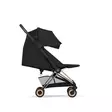 Cybex Coya Comfort matkarattaat Rosegold, Sepia Black, selkänoja makuuasennossa. - Matkarattaat ja lastenrattaat - 526000129 - 3