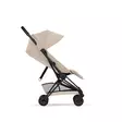 Cybex Coya Comfort rattaat Matt Black, Cozy Beige, selkänoja pystyssä. - Matkarattaat ja lastenrattaat - 526000189 - 3
