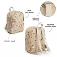 Lasten reppu Done by Deer Kids backpack, Tiny trails Sand, heijastavat olkahihnat. - Kerhoreput - 7063029 - 5