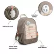 Lasten reppu Done by Deer Junior backpack, Tiny trails Sand sivutaskuilla. - Kerhoreput - 7063109 - 6