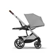 Cybex Balios S lux rattaat Stone Grey makuuasennossa. - Lastenvaunut ja yhdistelmävaunut - 524002519 - 4