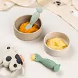 Done By Deer silikonikulhot 2-pack Sheepy Sand ruokailussa - Lautaset ja kulhot - 1869679 - 3