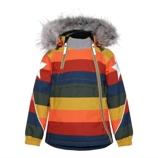 Molo Hopla Fur talvitakki Rainbow-kuosilla - Lasten talvitakit - 5W21M3016369 - 1