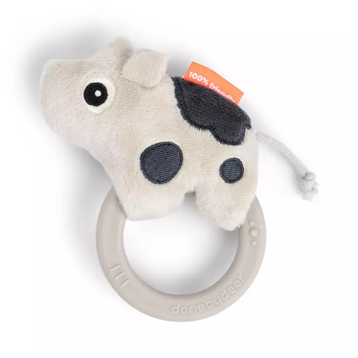 Helistin Done By Deer Sensory Rattle With Teether, Dotti Sand. - Helistimet, tarttumislelut ja pallot - 4353789 - 1