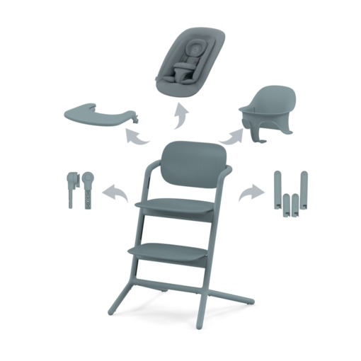 Cybex Lemo starttipaketti Stone Blue - Syöttötuolit - 521003199 - 1
