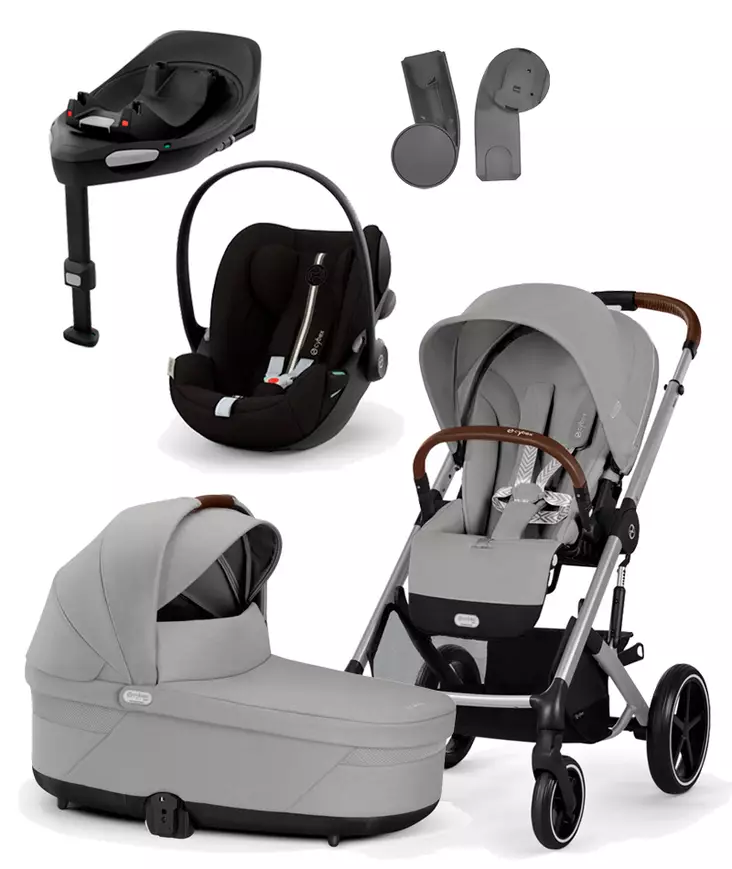 Cybex Balios S lux starttipaketti 4in1 Stone Grey, One Box. - Lastenvaunut ja yhdistelmävaunut - 524002519 - 1
