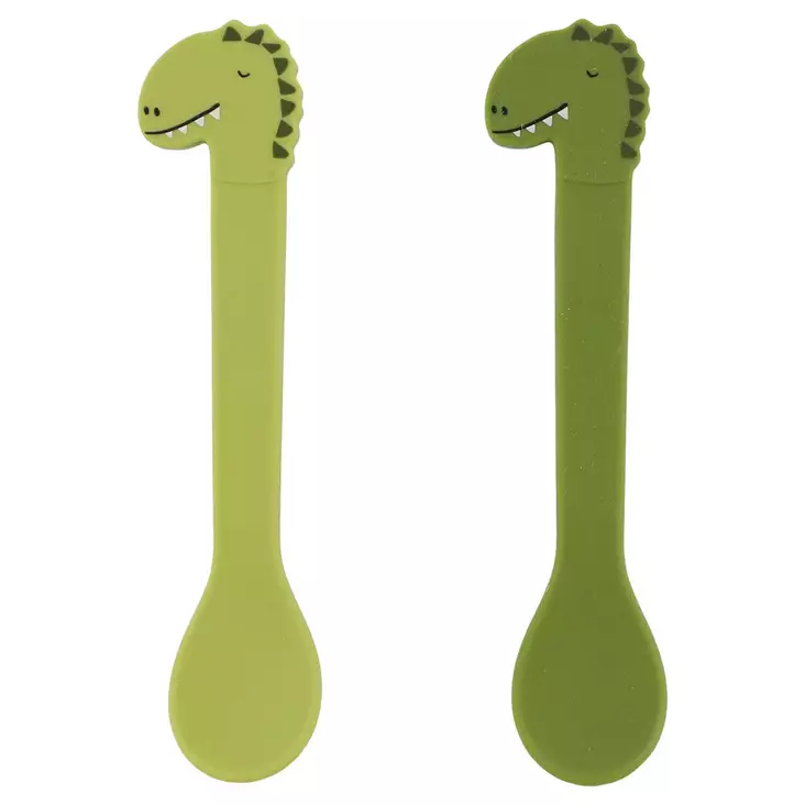 Trixie Lusikat 2-pack Mr. Dino. - Ensilusikat ja lasten aterimet - 96419 - 1