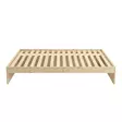 Hangout Daybed sänky 120x200cm Natural Wood ylhäältäpäin - Hoppekids sängyt ja huonekalut - 30-0011-00-12A - 2