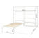STOREY kokonaisuus, hyllyt 8kpl, sänky, 100 cm - valkoinen - Hyllykokonaisuudet - STO-20-09A - 5