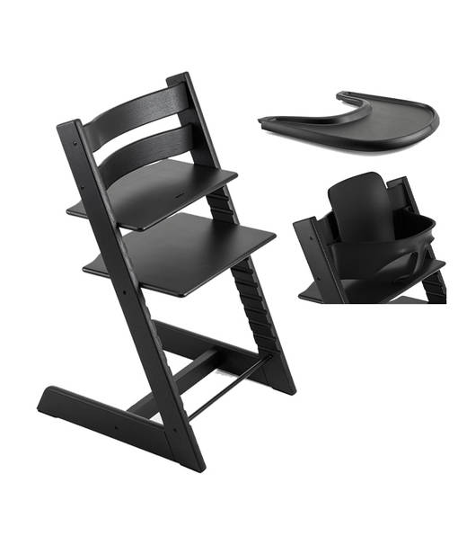 Tripp Trapp Starttipaketti Oak/Black. - Syöttötuolit - 100139STA - 1