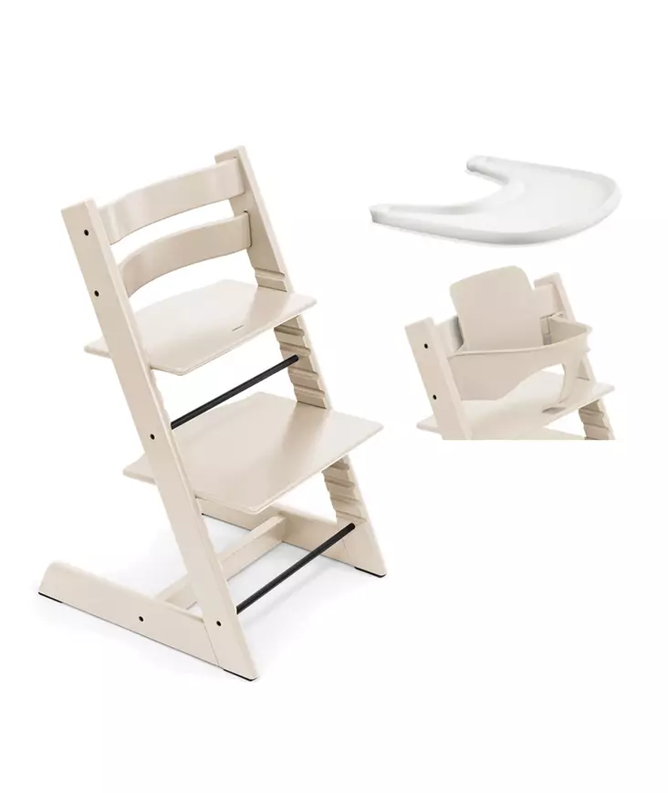 Tripp Trapp Starttipaketti Stokke Vanilla White. - Syöttötuolit - 100139VWSTA - 1