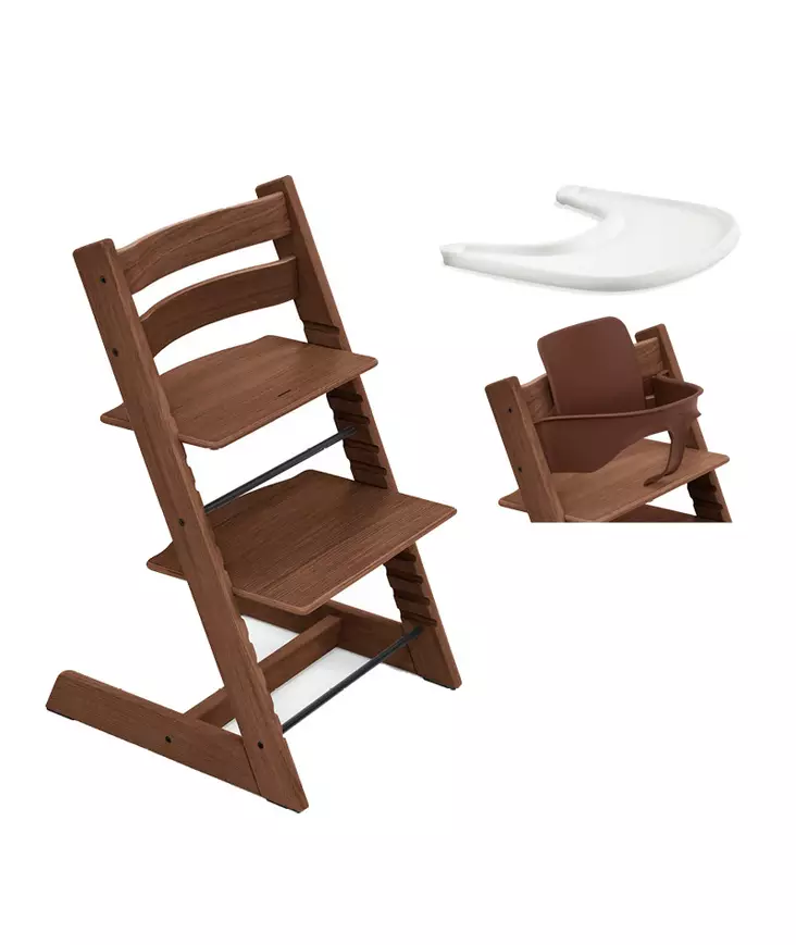 Tripp Trapp Starttipaketti Stokke Oak Warm Brown. - Syöttötuolit - 100139WBSTA - 1