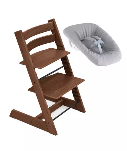 Stokke Tripp Trapp sy=C3=B6tt=C3=B6tuoli Oak Warm Brown+ Newborn set S=
tartti. - Stokke Tripp Trapp tuotteet - 100141WBNB - 1