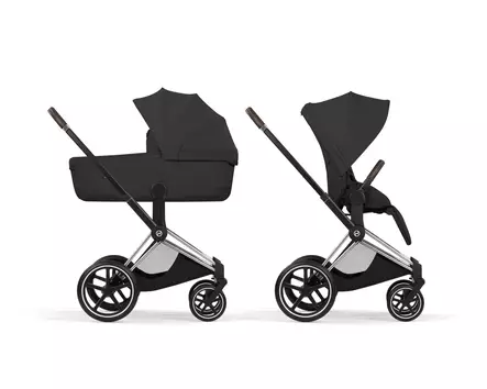 Cybex Priam Style yhdistelmävaunut Chrome/Brown, Sepia Black. - Lastenvaunut ja yhdistelmävaunut - 526000201YHDCBSB - 1