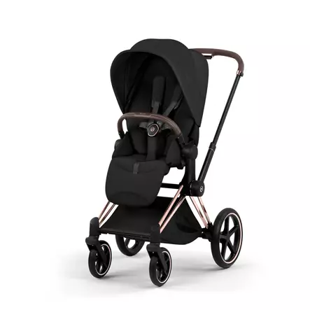 Cybex Priam Style yhdistelmävaunut Rosegold, Sepia Black rattaat. - Lastenvaunut ja yhdistelmävaunut - 526000221YHDRGSB - 2