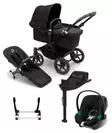 Bugaboo Donkey 5 starttipaketti Mono Complete Black/Midnight Black. - Lastenvaunut ja yhdistelmävaunut - 100000002SAATB - 1
