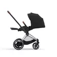 Cybex ePriam 4 lastenrattaat Chrome/Brown, Sepia Black makuuasennossa. - Matkarattaat ja lastenrattaat - 521002319eRATCBRSB - 4