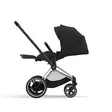 Cybex ePriam 4 lastenrattaat Chrome/Black, Sepia Black makuuasennossa. - Matkarattaat ja lastenrattaat - 521002325eRATCBSB - 5