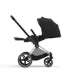 Cybex Priam 4 lastenrattaat Chrome/Black, Sepia Black makuuasennossa. - Matkarattaat ja lastenrattaat - 521002325RATCBSB - 3