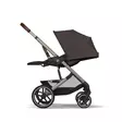 Cybex Balios S lux rattaat Chocolate Brown makuuasennossa. - Matkarattaat ja lastenrattaat - 525000113STAATB - 4