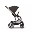 Cybex Balios S lux rattaat Chocolate Brown kasvot menosuuntaan. - Matkarattaat ja lastenrattaat - 525000113STAATB - 3