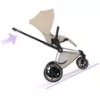 Cybex ePriam Style rattaat Chrome/Brown, Cozy Beige, avustaa ylämäessä. - Lastenvaunut ja yhdistelmävaunut - 526000201eSTACBCB - 6