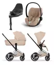 Cybex Priam Style starttipaketti Chrome/Brown, Cozy Beige. - Lastenvaunut ja yhdistelmävaunut - 526000201STACBCB - 1