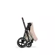 Cybex Priam Style rattaat Chrome/Brown, Cozy Beige kasattuna. - Lastenvaunut ja yhdistelmävaunut - 526000201STACBCB - 5